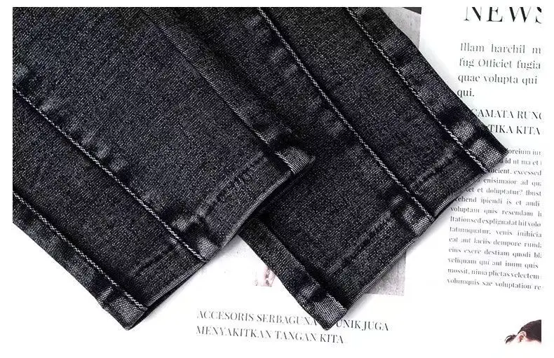Stretch Slim Jeans Women Velvet High Waist Casual 2025 — feature 29