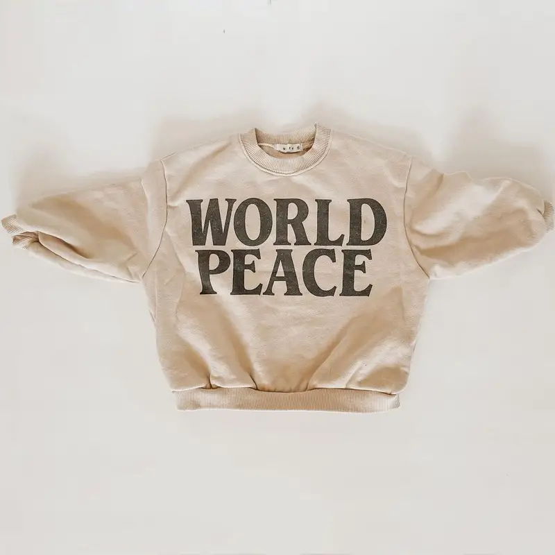 Baby Boys Sweatshirt New World Peace Cotton Round Neck - Image 5