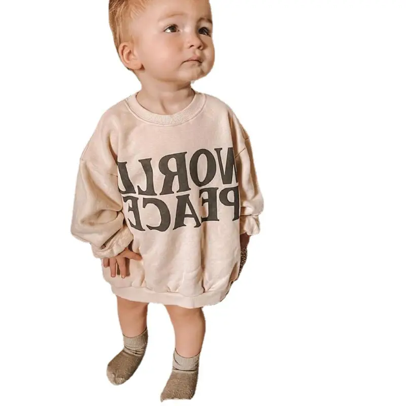 Baby Boys Sweatshirt New World Peace Cotton Round Neck - Image 6