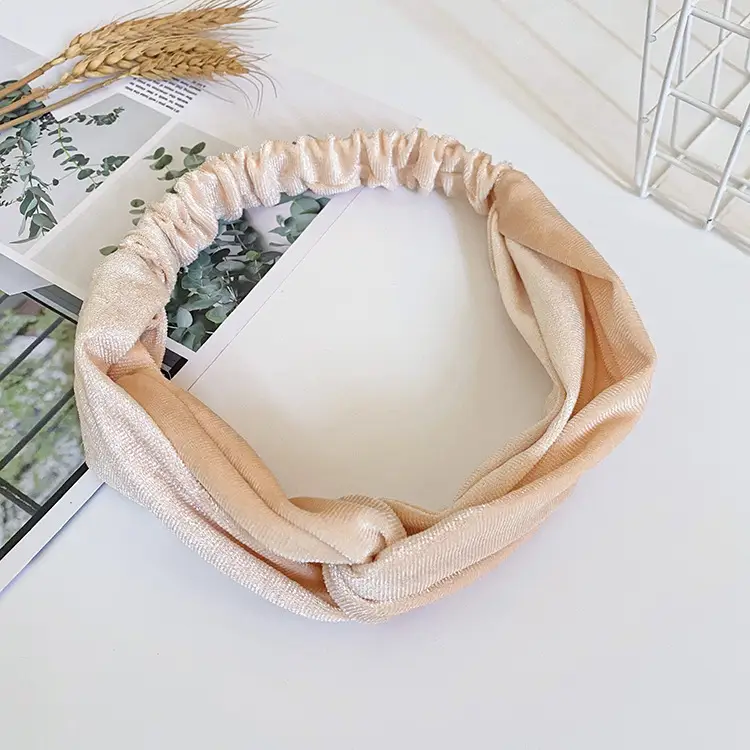 Elastic Washable Hair Band Autumn Winter Velvet Black - Image 5