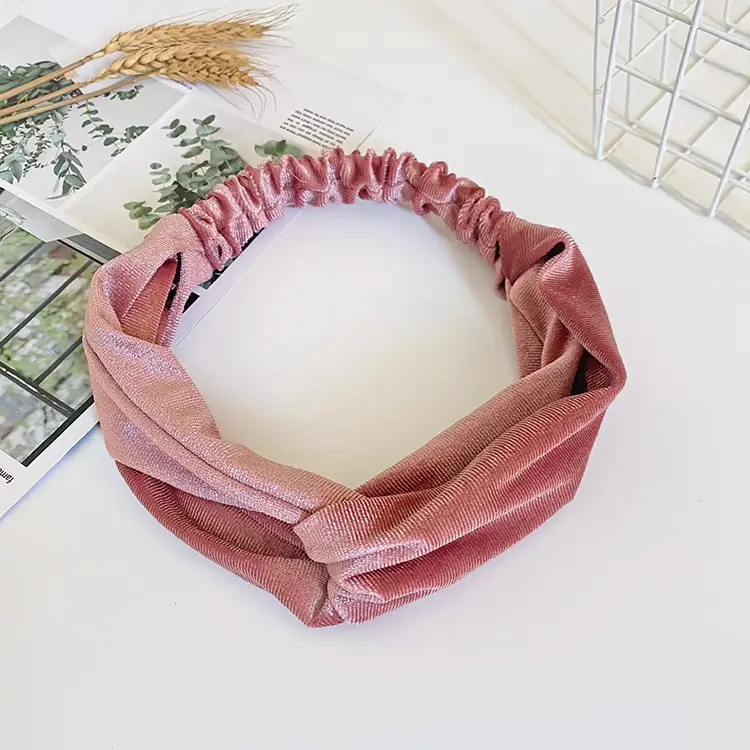 Elastic Washable Hair Band Autumn Winter Velvet Black - Image 7