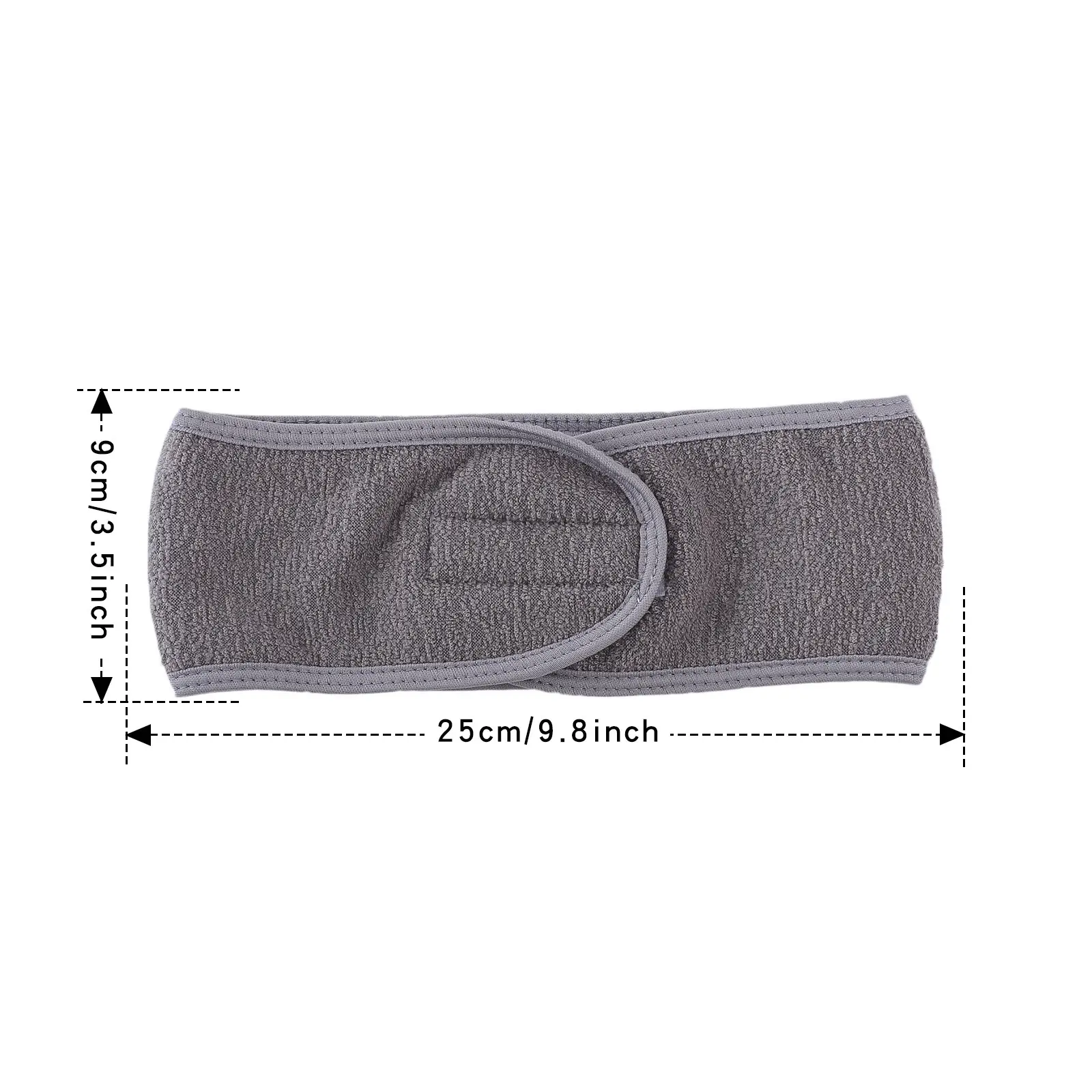 Black Crossbody Yoga Headband with Hook and Loop Closure - Image 12