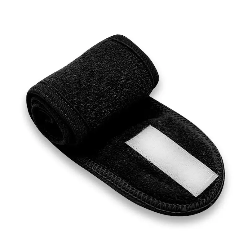 Black Crossbody Yoga Headband with Hook and Loop Closure - Image 13