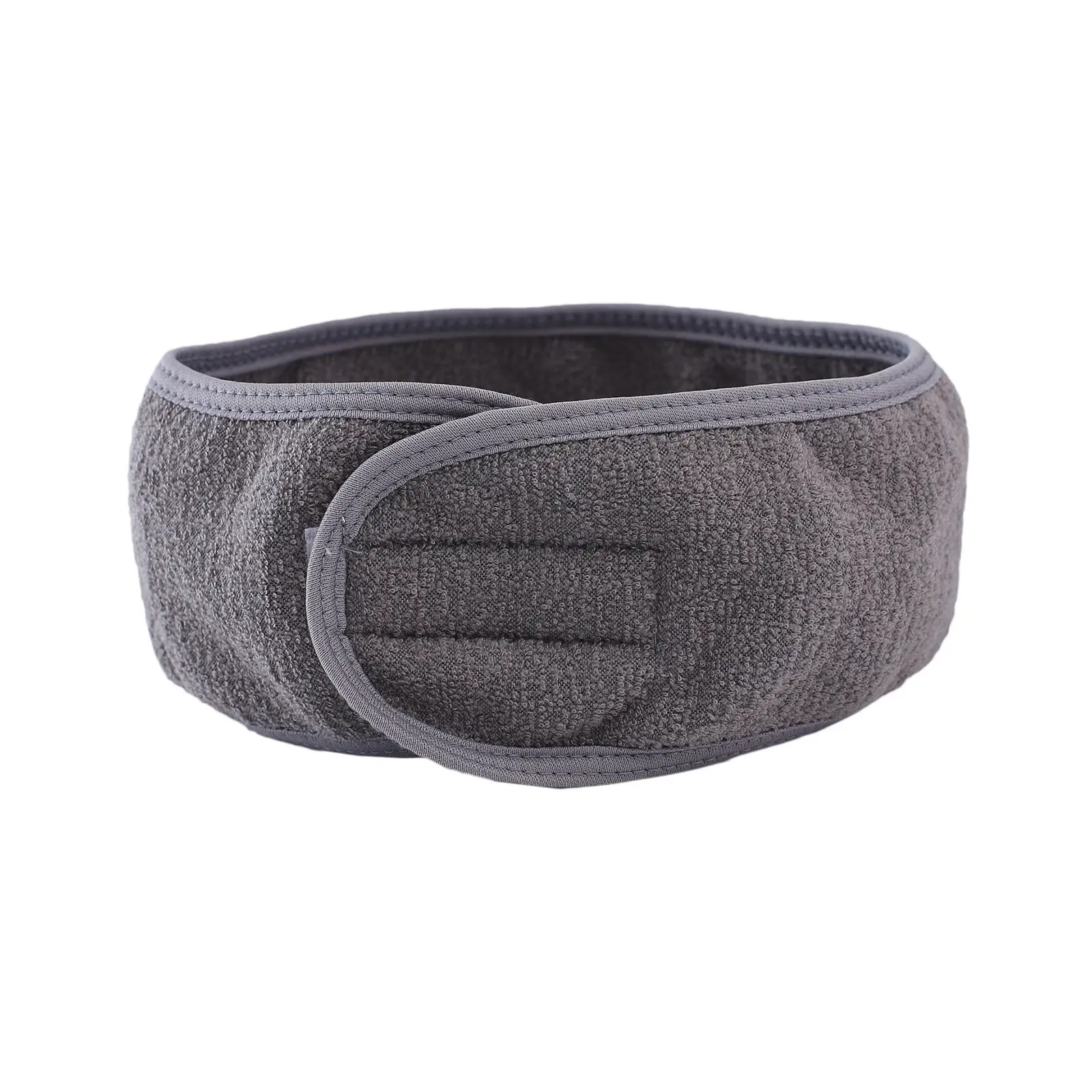Black Crossbody Yoga Headband with Hook and Loop Closure - Image 3