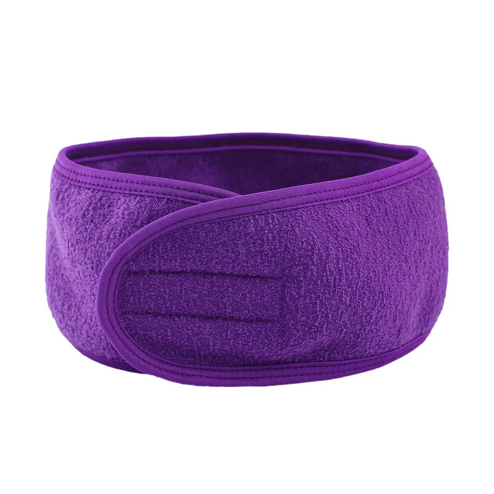 Black Crossbody Yoga Headband with Hook and Loop Closure - Image 6