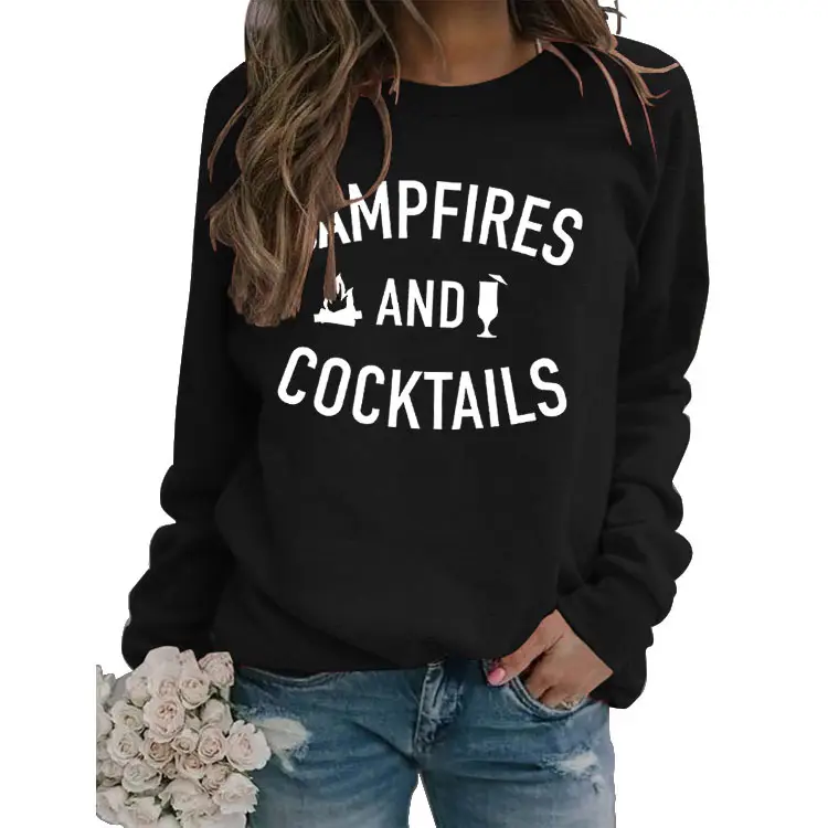 Women's Red Campfires & Cocktails Sweatshirt - Image 16