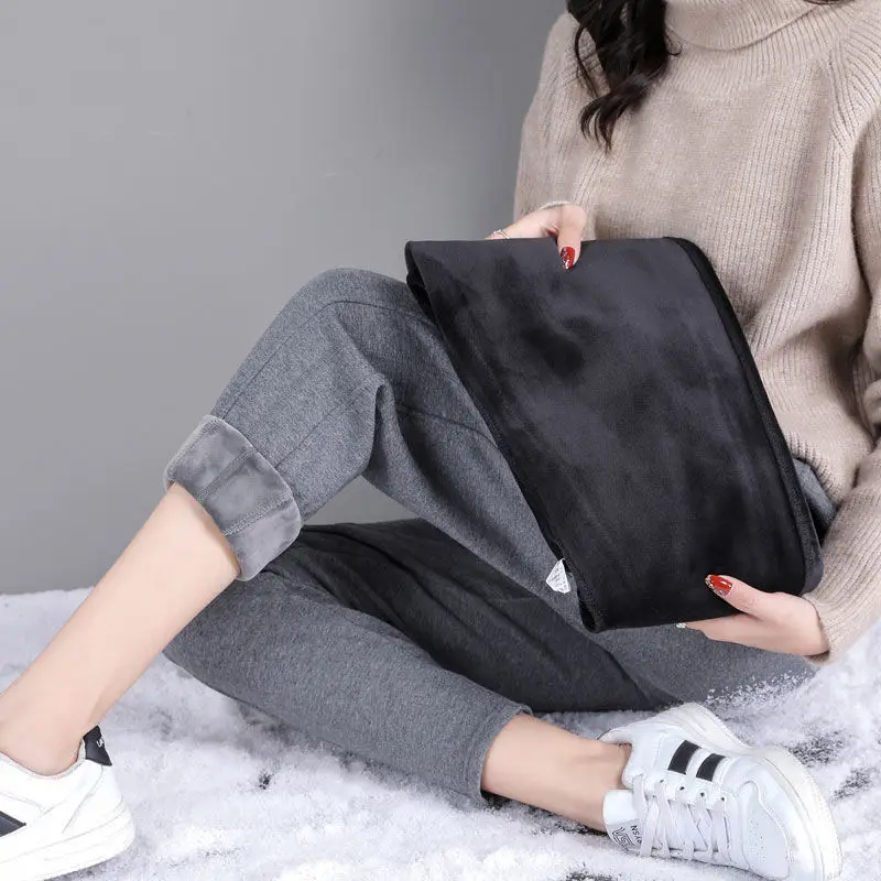 Women Velvet Harem Pants Autumn Winter Loose Casual Cross Border Export Wholesale