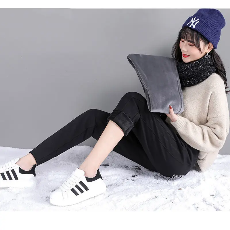 Women Velvet Harem Pants Autumn Winter Loose Casual Cross Border Export Wholesale