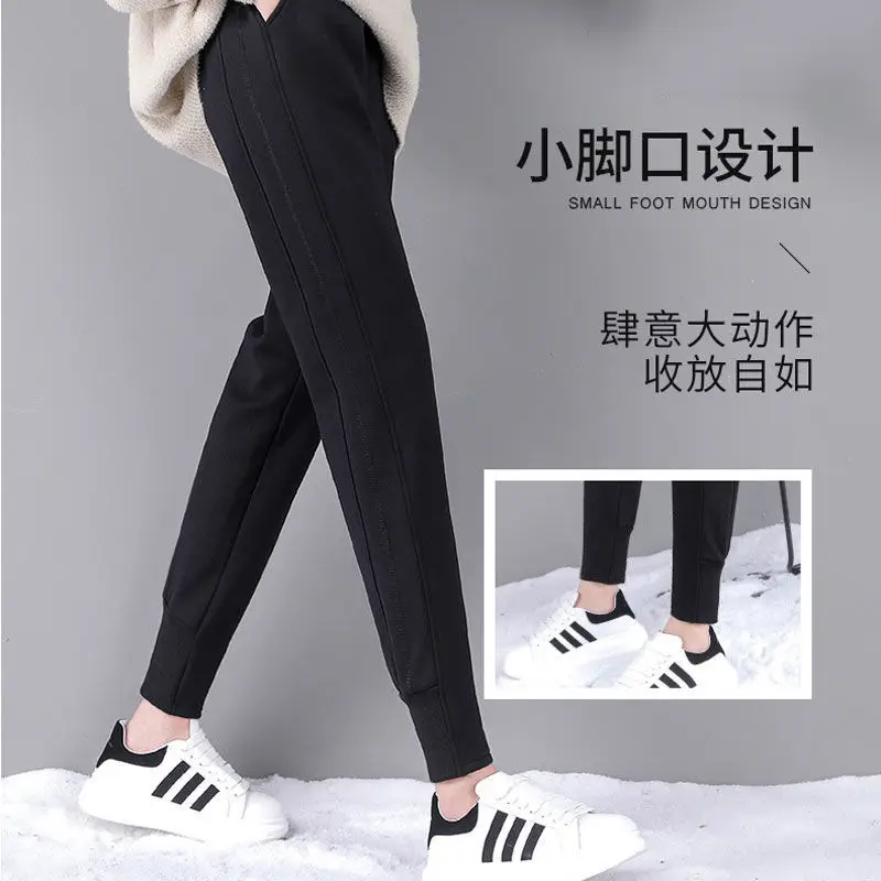 Women Velvet Harem Pants Autumn Winter Loose Casual Cross Border Export Wholesale