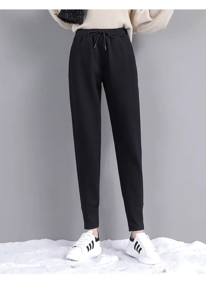 Women Velvet Harem Pants Autumn Winter Loose Casual Cross Border Export Wholesale — feature 16