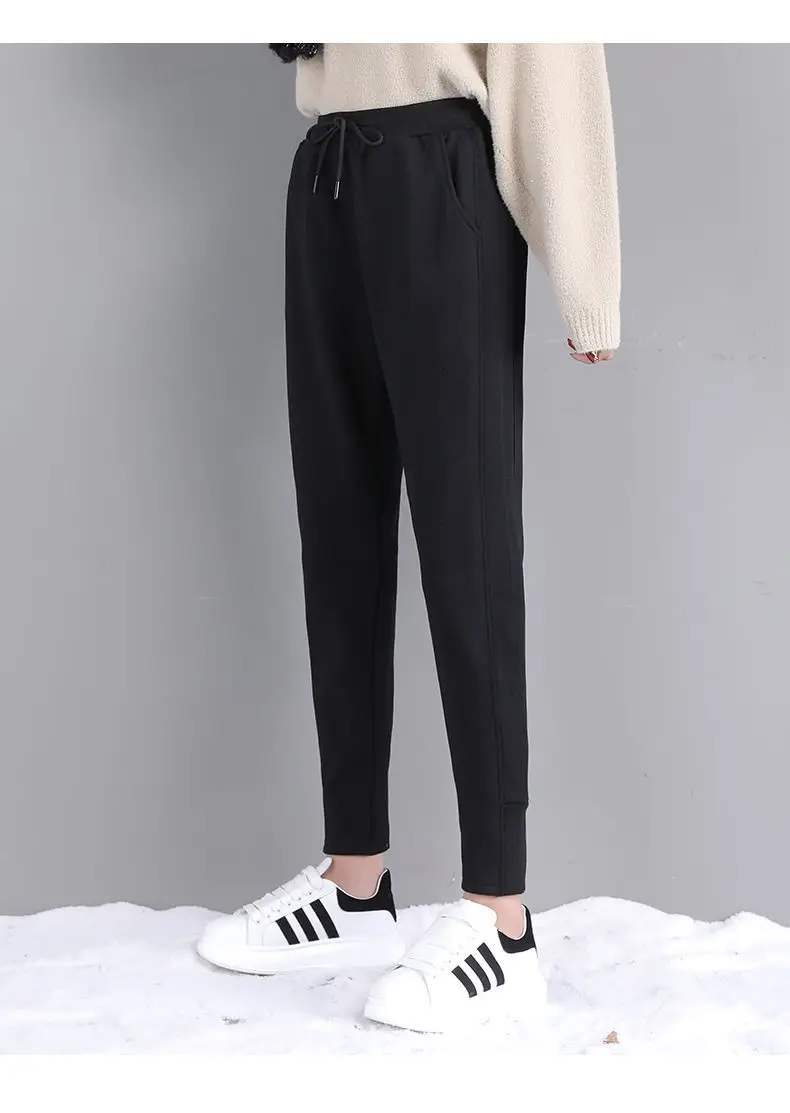 Women Velvet Harem Pants Autumn Winter Loose Casual Cross Border Export Wholesale — feature 17