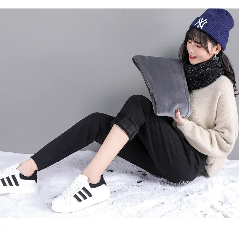 Women Velvet Harem Pants Autumn Winter Loose Casual Cross Border Export Wholesale — feature 19