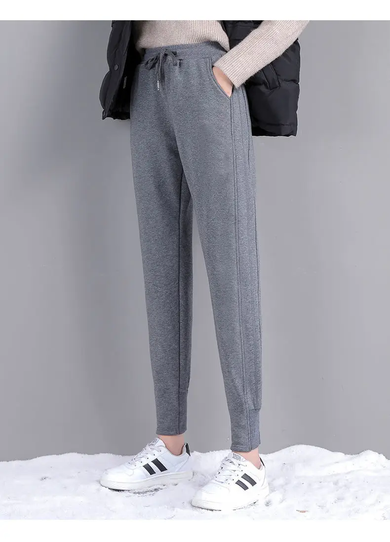 Women Velvet Harem Pants Autumn Winter Loose Casual Cross Border Export Wholesale — feature 20