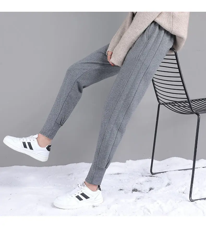 Women Velvet Harem Pants Autumn Winter Loose Casual Cross Border Export Wholesale — feature 23