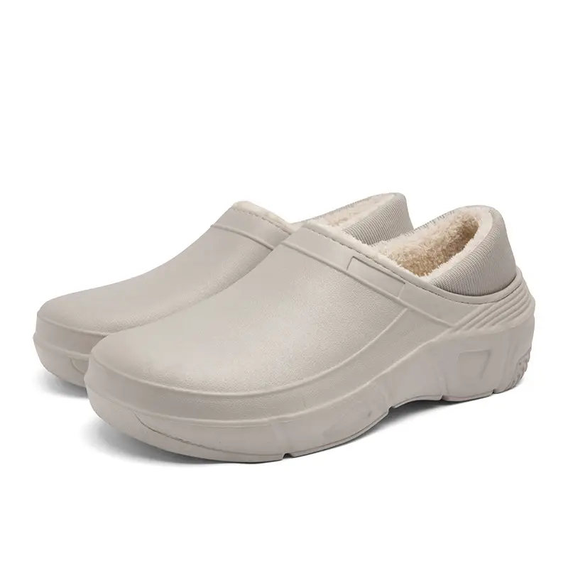 Men's waterproof cotton slippers winter non-slip home thick bottom outdoor warm dad cotton shoes men's factory wholesale - Image 8