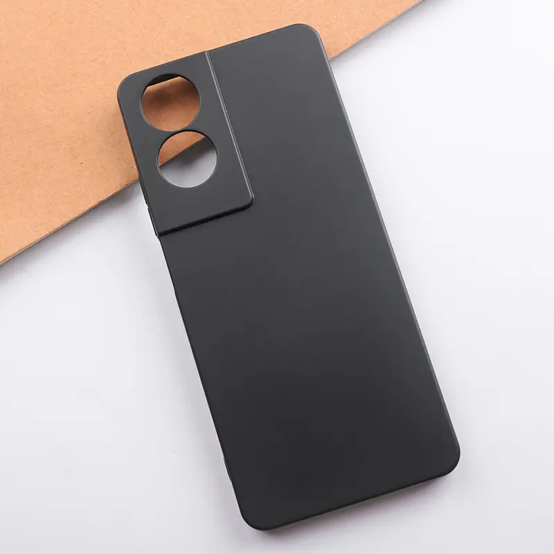 Matte Black Tpu Phone Case with 2 Cutouts - Image 3
