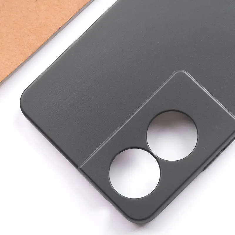 Matte Black Tpu Phone Case with 2 Cutouts - Image 4