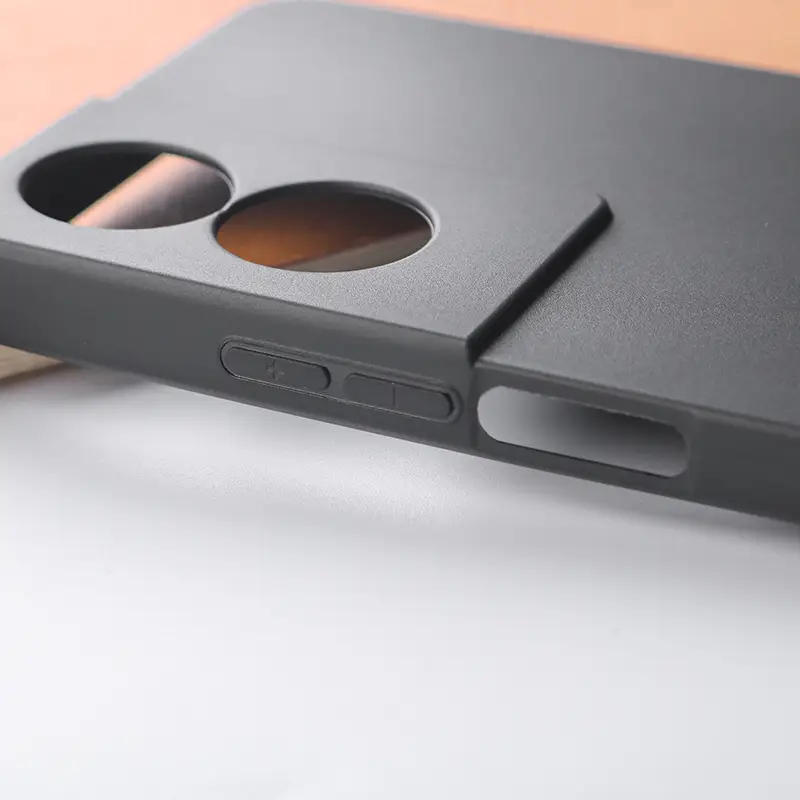 Matte Black Tpu Phone Case with 2 Cutouts - Image 5