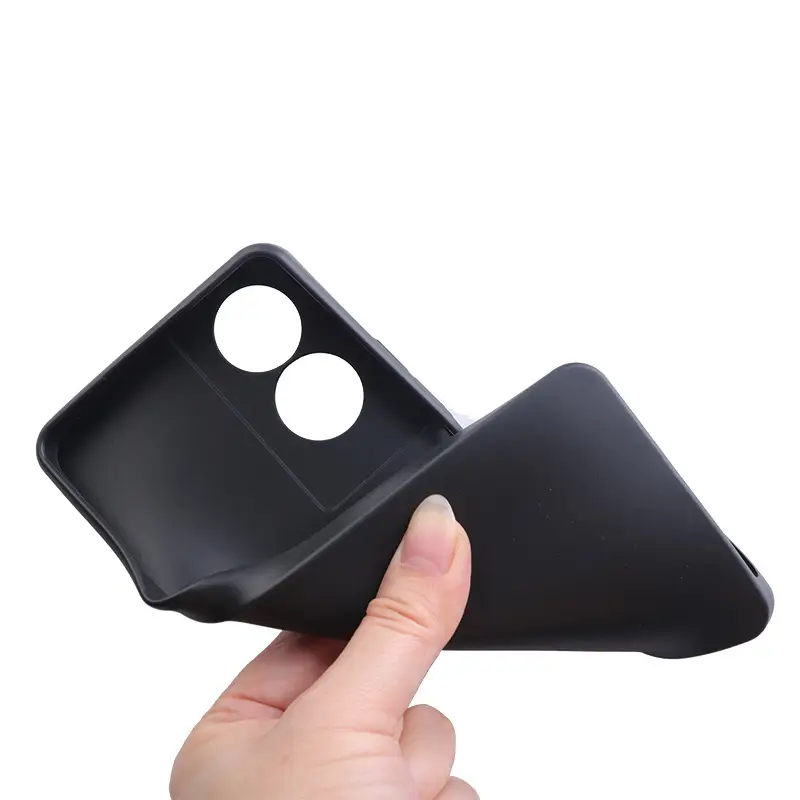 Matte Black Tpu Phone Case with 2 Cutouts - Image 6