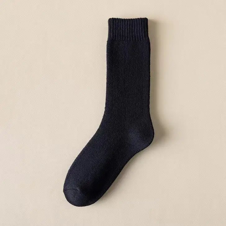 Thickened Socks Men's Winter Super Thick Wool Socks Extra Thick Lined Velvet Plush Winter Cotton Socks Warm Socks Women's Stockings
