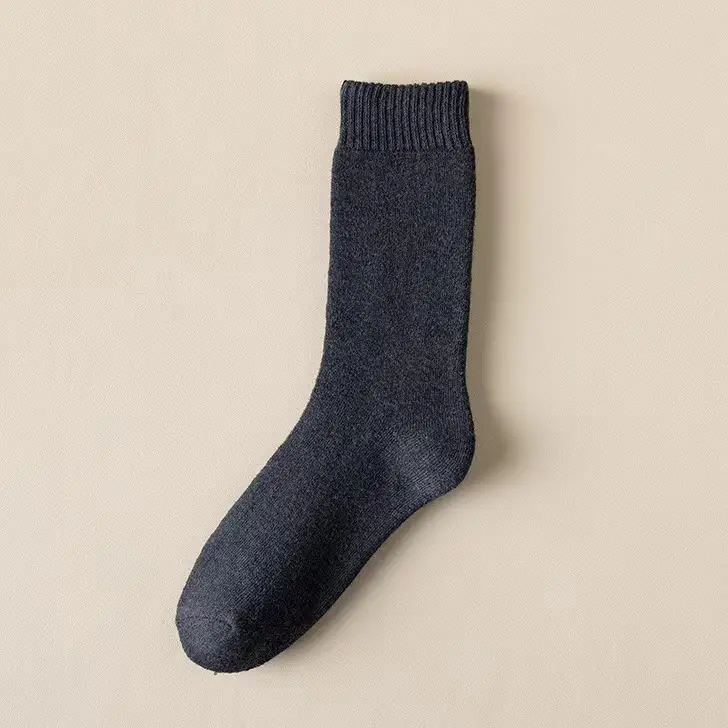 Thickened Socks Men's Winter Super Thick Wool Socks Extra Thick Lined Velvet Plush Winter Cotton Socks Warm Socks Women's Stockings