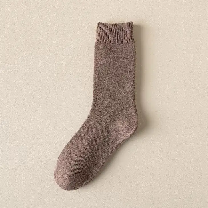 Thickened Socks Men's Winter Super Thick Wool Socks Extra Thick Lined Velvet Plush Winter Cotton Socks Warm Socks Women's Stockings