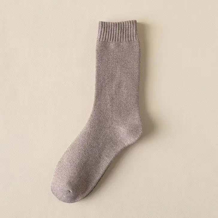 Thickened Socks Men's Winter Super Thick Wool Socks Extra Thick Lined Velvet Plush Winter Cotton Socks Warm Socks Women's Stockings