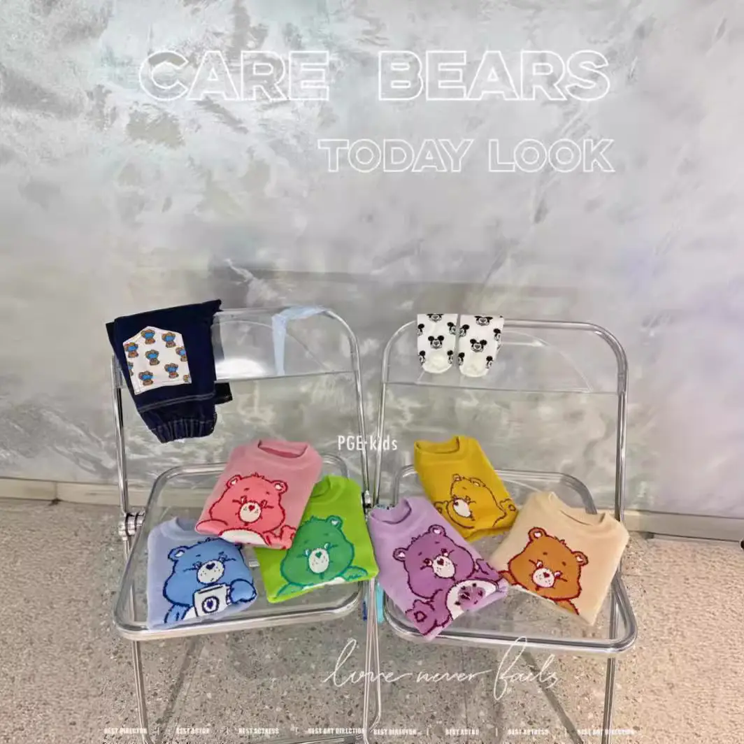2022 Knitted Bear Sweaters Double Coat Boys Girls Cartoon - Image 9