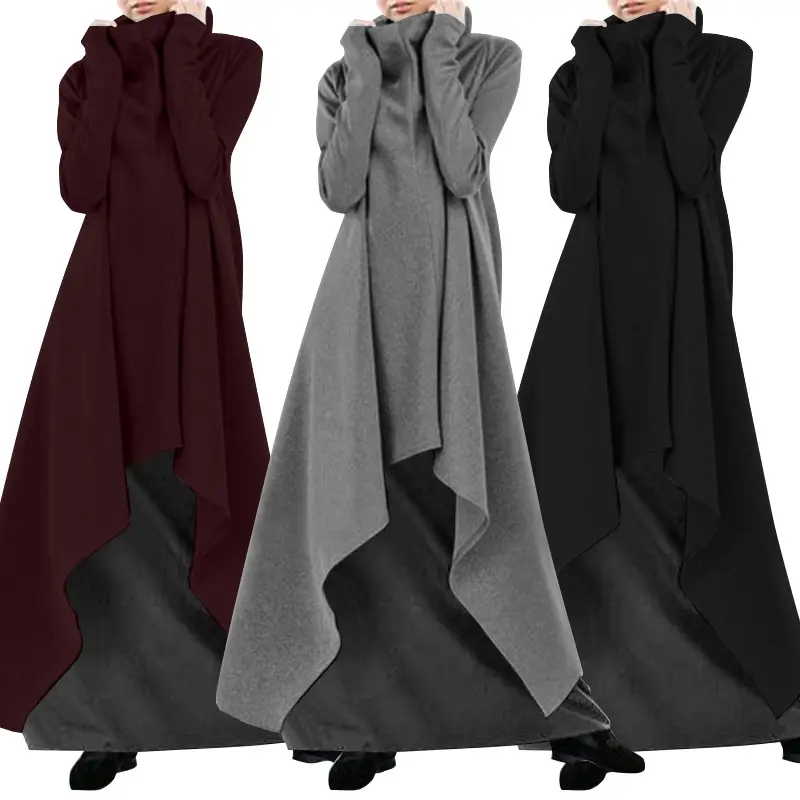 2023 Grey Loose Irregular Robe for Women