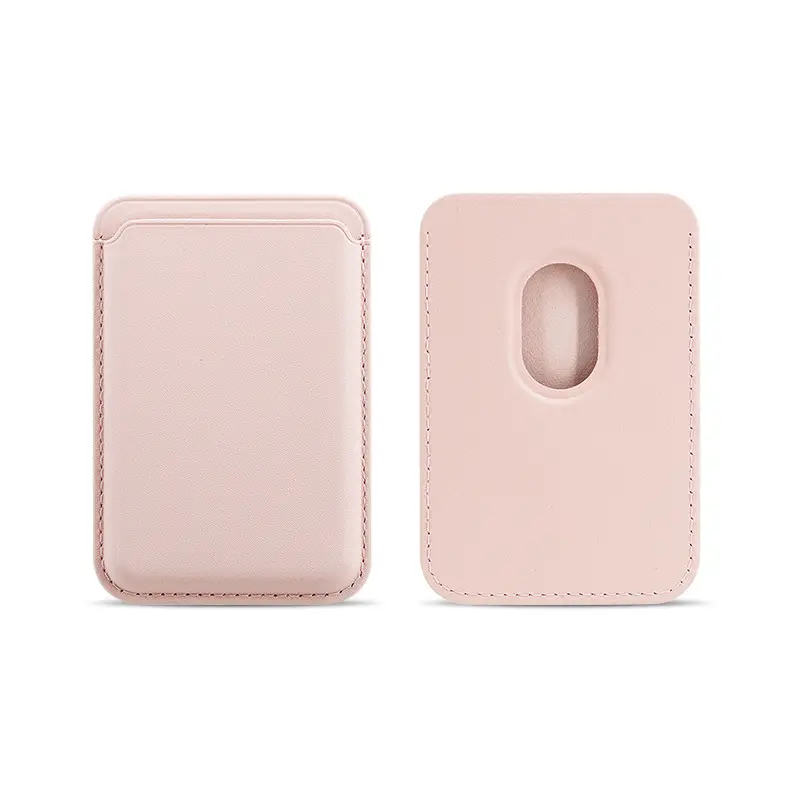 Apple 14 Magsafe Card Case Leather Pink Magnetic - Image 16