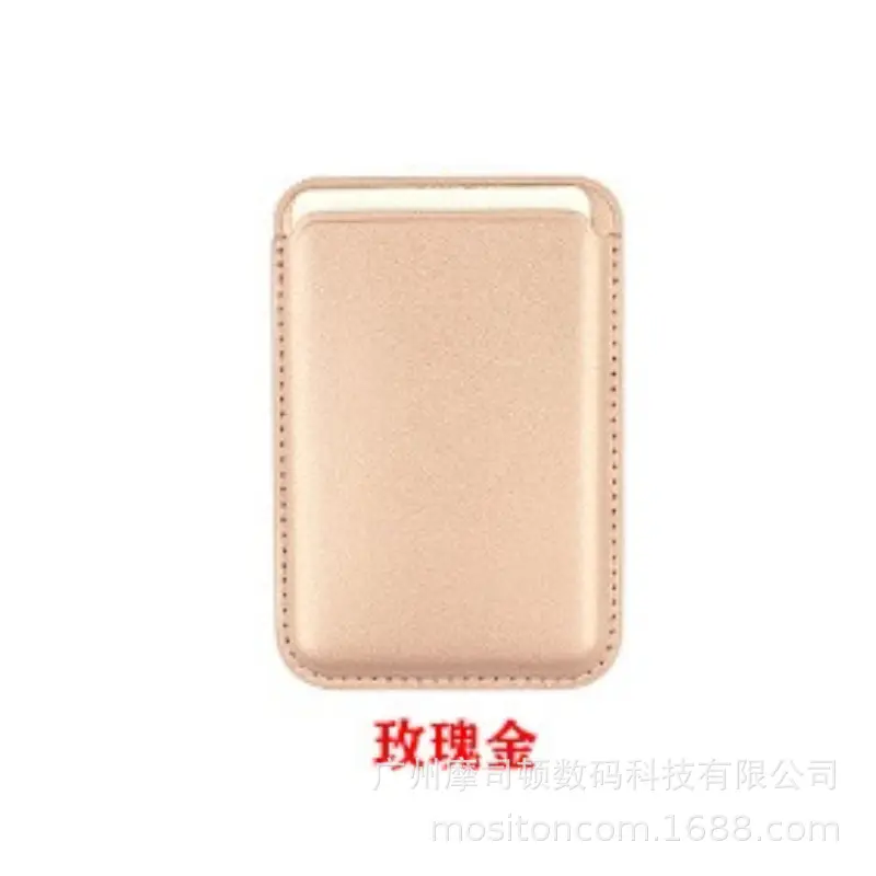 Apple 14 Magsafe Card Case Leather Pink Magnetic - Image 6