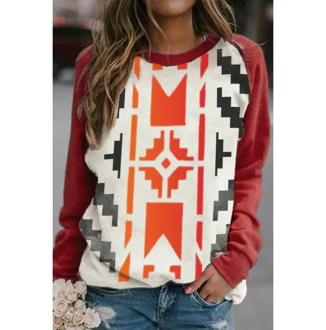 2022 3D Tie-Dye Crewneck Pullover Orange Yellow - Image 5