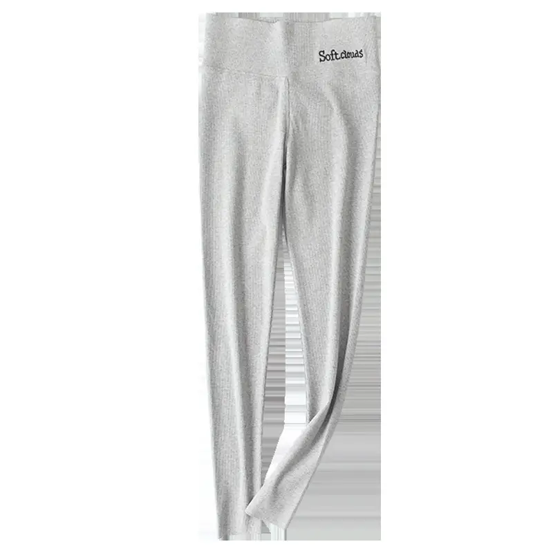 Women Grey Fleece Leggings Warm Winter Wear - Image 11