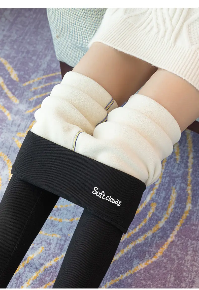 Women Grey Fleece Leggings Warm Winter Wear — feature 29