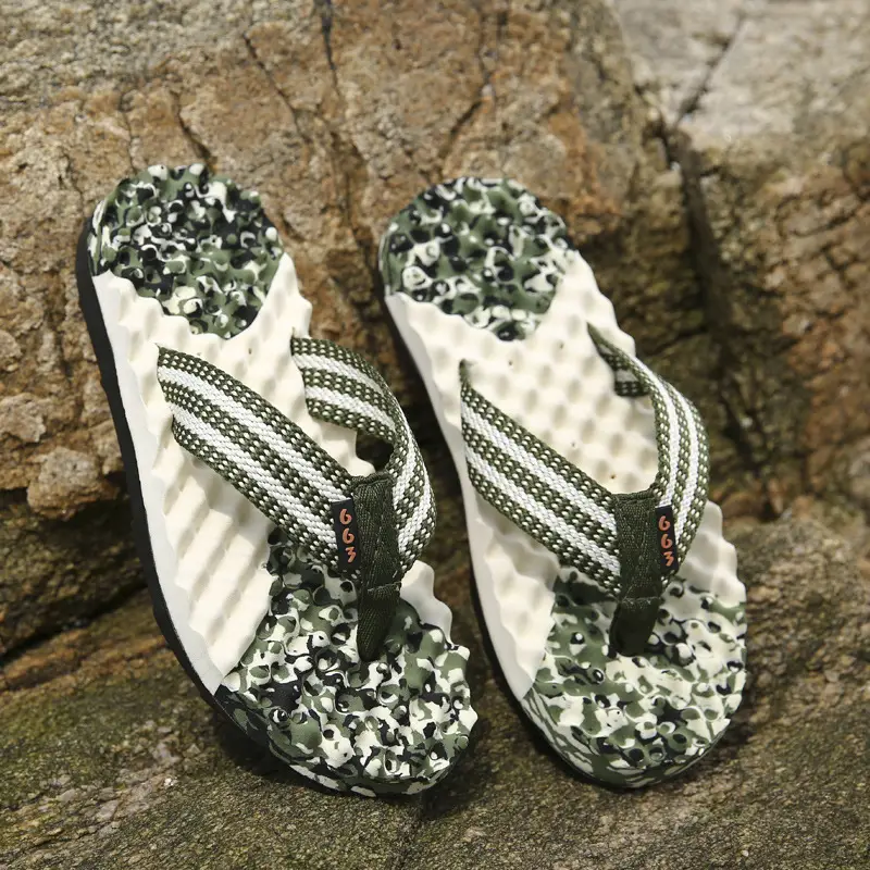 Men's Black Rhinestone Sandals 2021