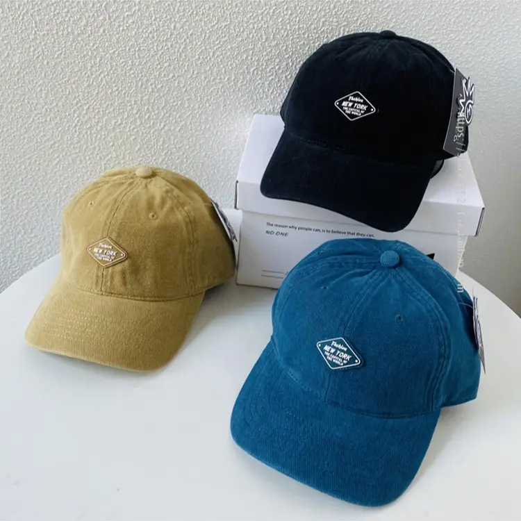 Korean Style Autumn Winter Cotton Cap Big Head Baseball