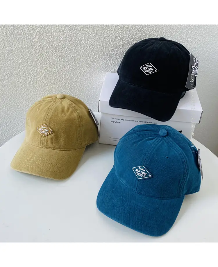 Korean Style Autumn Winter Cotton Cap Big Head Baseball — feature 1