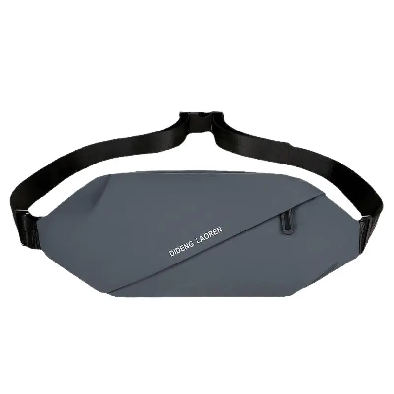 Men's Grey Cycling Chest Bag with Adjustable Strap - Image 9
