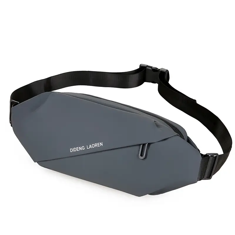 Men's Grey Cycling Chest Bag with Adjustable Strap — feature 28
