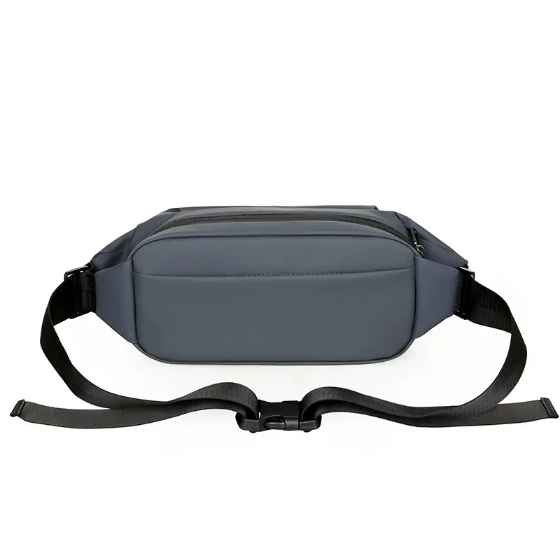 Men's Grey Cycling Chest Bag with Adjustable Strap — feature 30