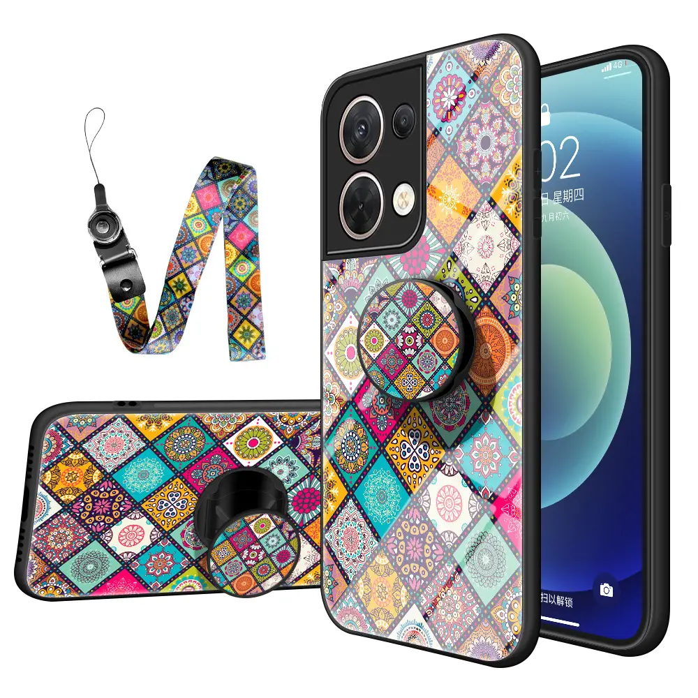 Oppo Realme15T Patterned Diamond Glass C71 Case - Image 7