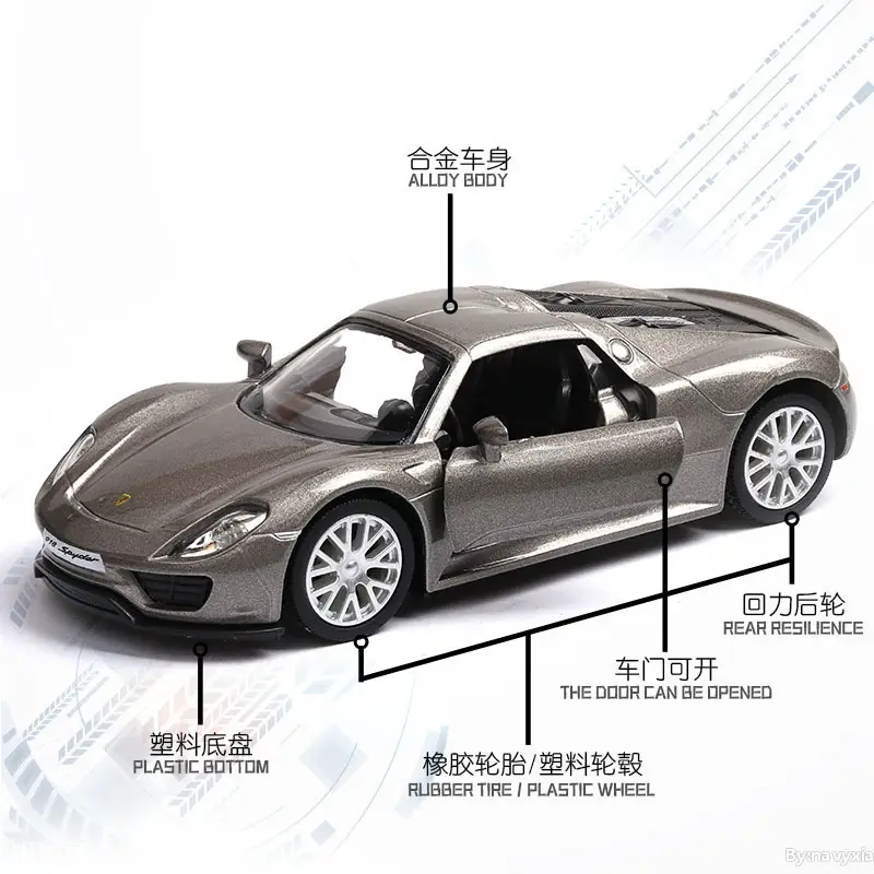 [Boxed] genuine Porsche Bentley McLaren alloy car model sports car TikTok cake decoration car
