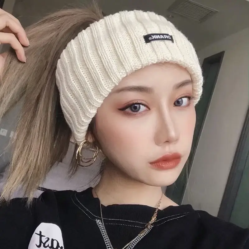 Women Woolen Hairband Blue 2021 Warm Wide Edge - Image 11
