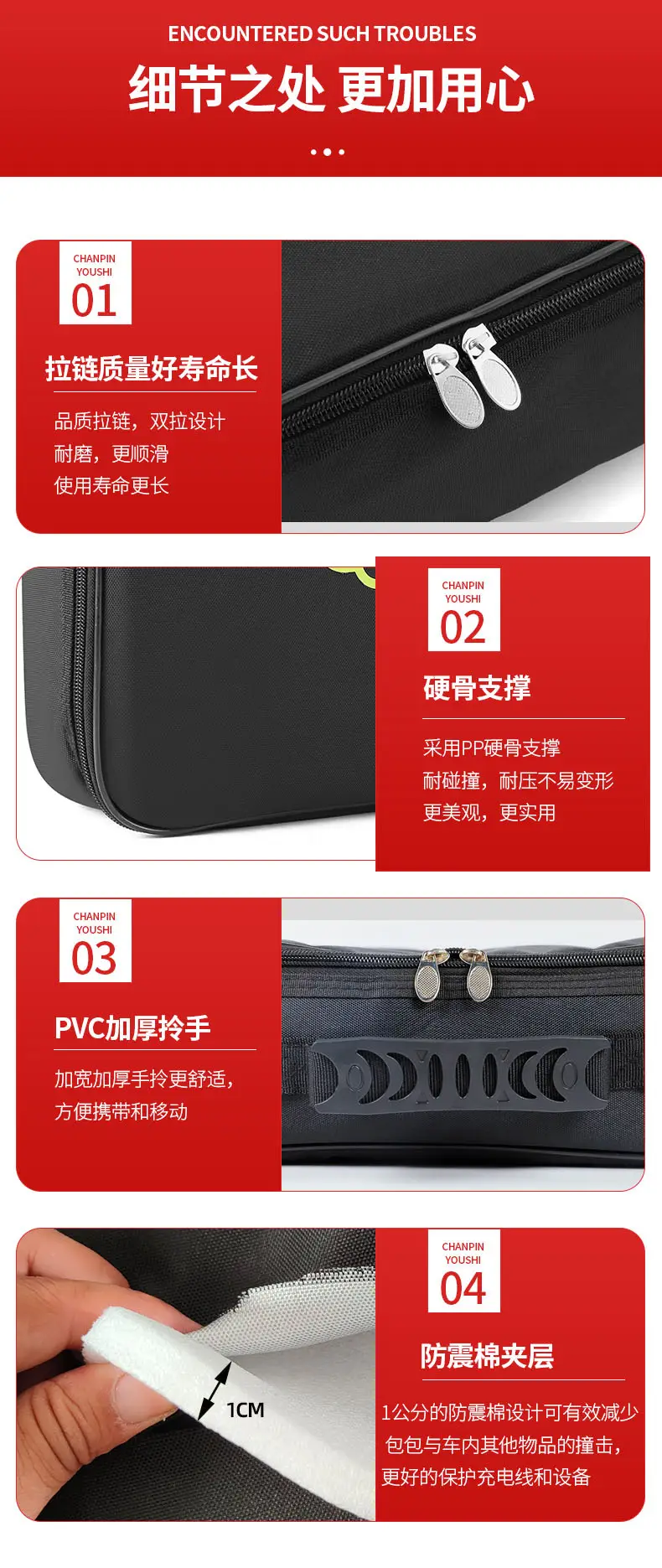 Cross-Border Wholesale Charging Gun Bag New Energy Charging Gun Storage Bag Byd Car Charger Cable Storage Bag — feature 25