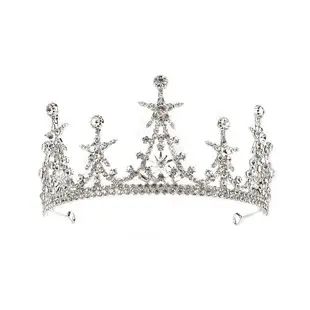 Cross-Border Bridal Jewelry Pearl Headband Crown Fairy Wedding Dinner Headdress Forest Style Diamond Crystal Flower Crown — feature 14