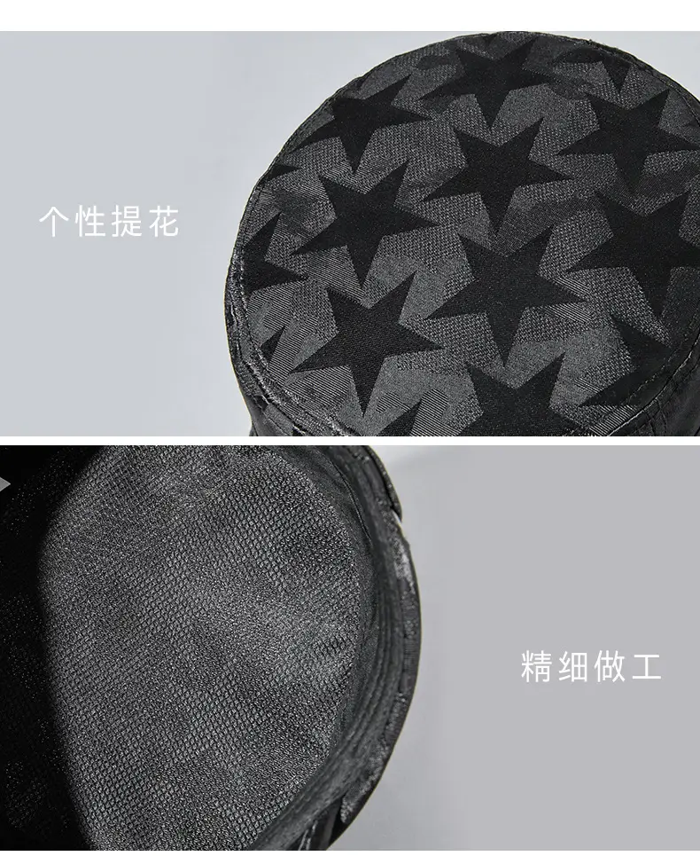 Men's Camo Flat Cap Sun Hat Black — feature 17