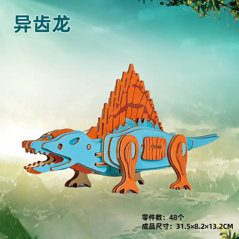 Wooden Dragon Boat Assembly Puzzle for Kids - Image 28