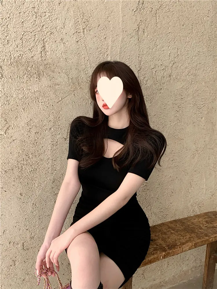 Black Hip-Hugging T-Shirt for Women Spring Summer — feature 15