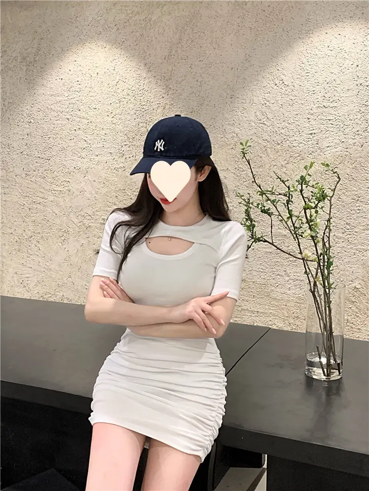 Black Hip-Hugging T-Shirt for Women Spring Summer — feature 18