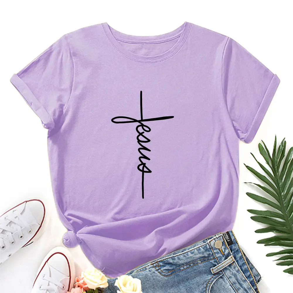 Yellow T-Shirt with "Wish Eaby" Print for Women - Image 12